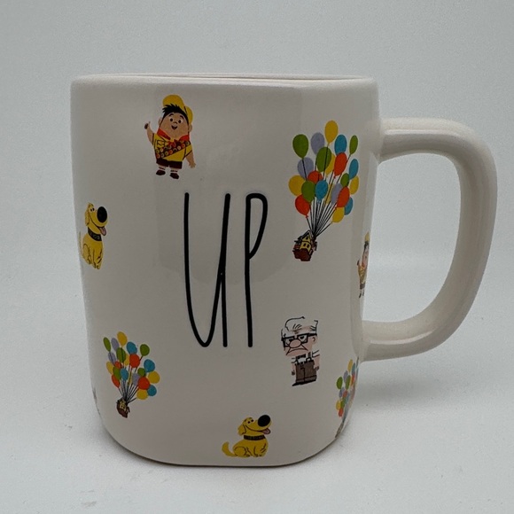 Rae Dunn Disney Pixar UP Doug Squirrel Ceramic Coffee Mug UP - All Over Print - Picture 1 of 10